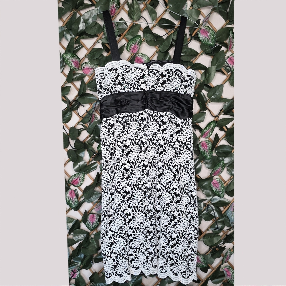 49) R&M RICHARDS Lace Dress Sz. 8 - Picture 8 of 10